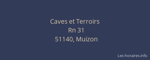 Caves et Terroirs