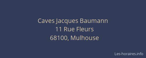 Caves Jacques Baumann