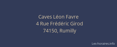 Caves Léon Favre