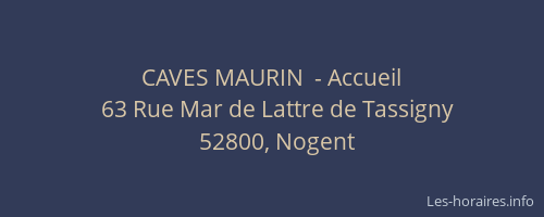 CAVES MAURIN  - Accueil