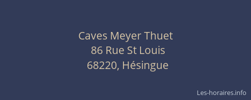Caves Meyer Thuet