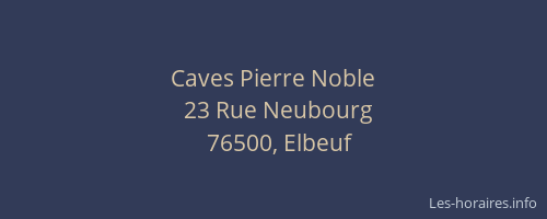 Caves Pierre Noble
