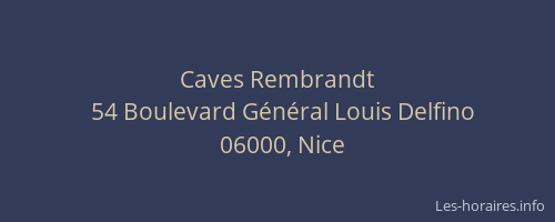 Caves Rembrandt