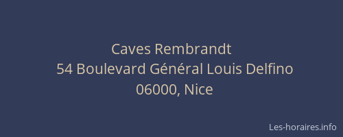Caves Rembrandt