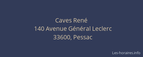 Caves Ren&eacute;