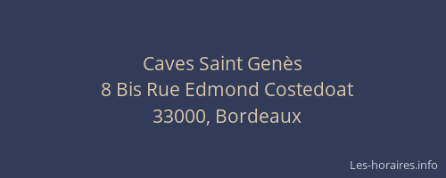 Caves Saint Genès