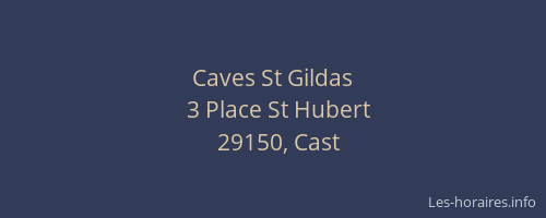 Caves St Gildas