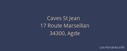 Caves St Jean