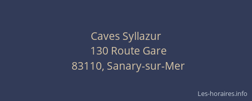 Caves Syllazur