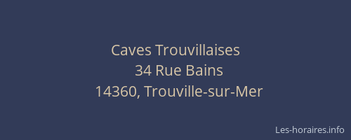 Caves Trouvillaises