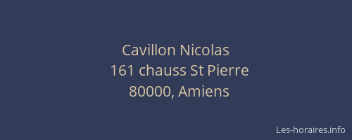 Cavillon Nicolas