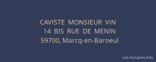 CAVISTE  MONSIEUR  VIN