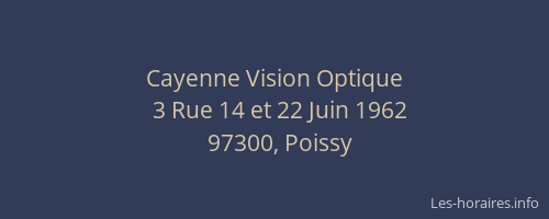 Cayenne Vision Optique
