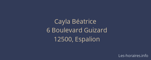 Cayla Béatrice