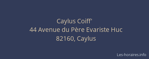 Caylus Coiff'