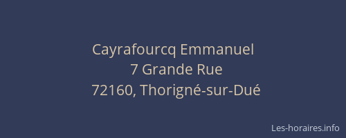 Cayrafourcq Emmanuel
