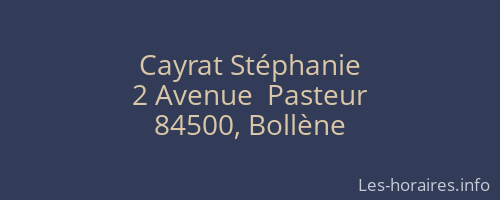 Cayrat Stéphanie