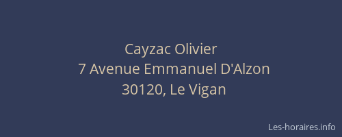 Cayzac Olivier