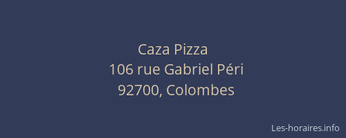 Caza Pizza