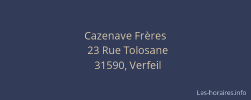 Cazenave Frères