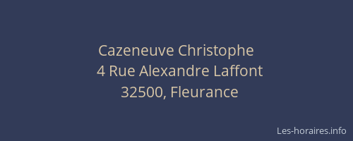Cazeneuve Christophe