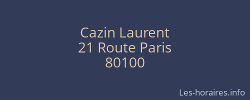 Cazin Laurent
