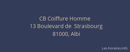CB Coiffure Homme