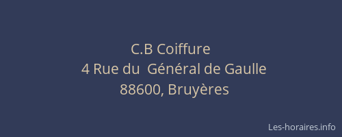 C.B Coiffure