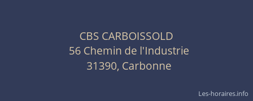 CBS CARBOISSOLD