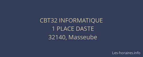 CBT32 INFORMATIQUE