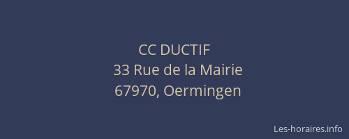 CC DUCTIF