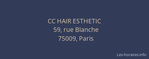 CC HAIR ESTHETIC