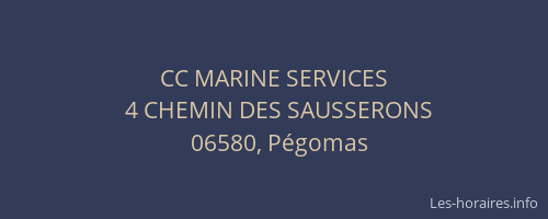 CC MARINE SERVICES