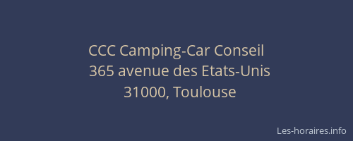CCC Camping-Car Conseil