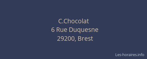 C.Chocolat