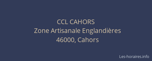 CCL CAHORS