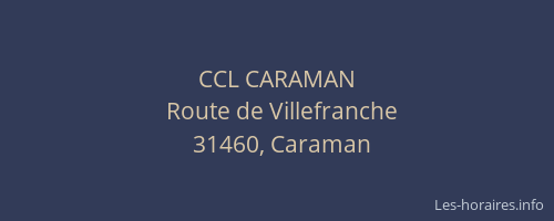 CCL CARAMAN