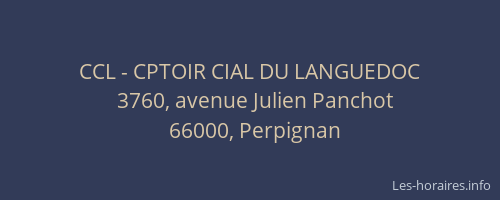 CCL - CPTOIR CIAL DU LANGUEDOC