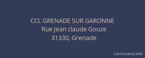 CCL GRENADE SUR GARONNE