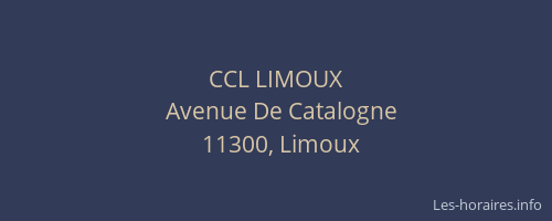CCL LIMOUX