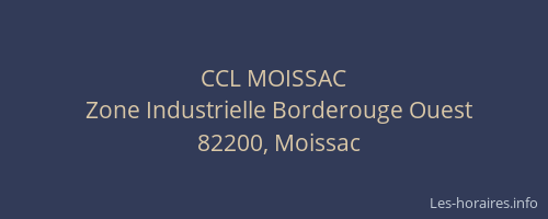 CCL MOISSAC