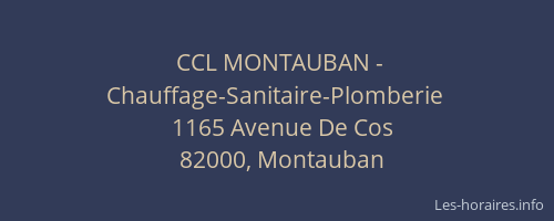CCL MONTAUBAN - Chauffage-Sanitaire-Plomberie