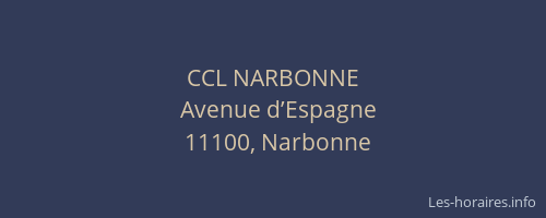 CCL NARBONNE