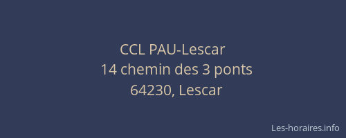 CCL PAU-Lescar
