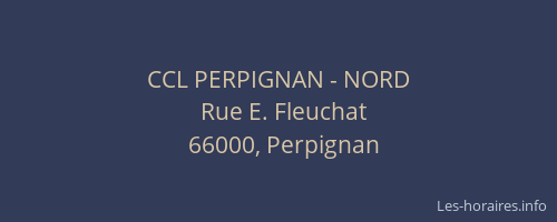 CCL PERPIGNAN - NORD
