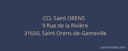 CCL Saint ORENS