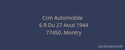 Ccm Automobile