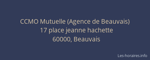 CCMO Mutuelle (Agence de Beauvais)
