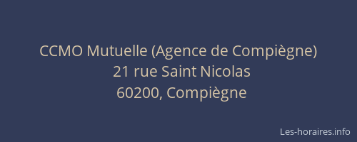 CCMO Mutuelle (Agence de Compiègne)