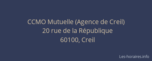 CCMO Mutuelle (Agence de Creil)